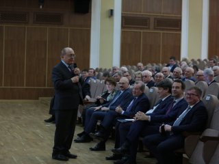 13.01.23 — Традиционная новогодняя встреча сотрудников Московского государственного университета — членов российских академий. Фото: Ольга Мерзлякова / Научная Россия