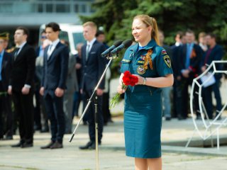 Митинг в МГУ, посвященный 74-й годовщине Победы в ВОВ