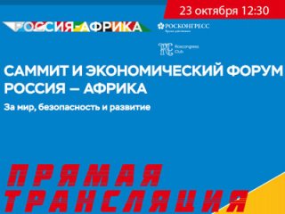 Прямая трансляция форума «Россия-Африка» с участием вице-президента РАН Юрия Балеги