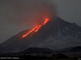 Вулкан Безымянный на Камчатке. Фото: Ю. Демянчук. ИВиС ДВО РАН, KVERT