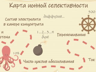 Параметры, влияющие на ионную селективность мембран. Автор иллюстрации: Андрей Манин)