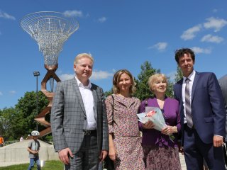 Открытие скульптуры "Сингулярность" в Черноголовке. Фото: Ольга Мерзлякова