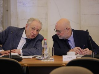 Встреча президента РАН Г.Я. Красникова с академиками-секретарями отделений. Фото Елены Либрик / Научная Россия