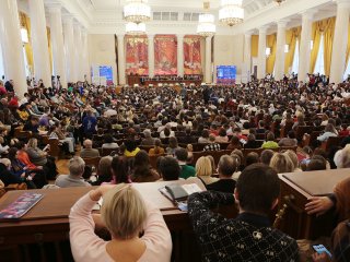 Общеуниверситетский день открытых дверей в МГУ. Фото: Ольга Мерзлякова / «Научная Россия»