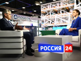 Президент РАН А.М. Сергеев дал интервью телеканалу «Россия-24»