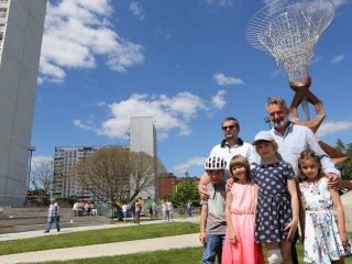 Открытие скульптуры "Сингулярность" в Черноголовке. Фото: Ольга Мерзлякова