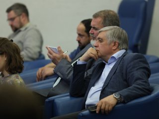 Пресс-конференция в ТАСС, посвященная встрече глав академий наук стран БРИКС. Фото: Елена Либрик / «Научная Россия»