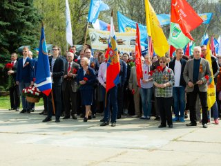 Митинг в МГУ, посвященный 74-й годовщине Победы в ВОВ