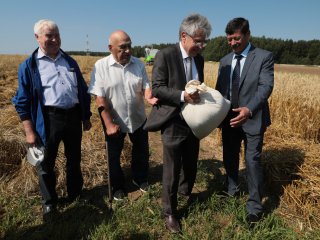 Золотые поля Немчиновки: А.М.Сергеев в гостях у аграриев…