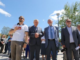 Открытие скульптуры "Сингулярность" в Черноголовке. Фото: Ольга Мерзлякова