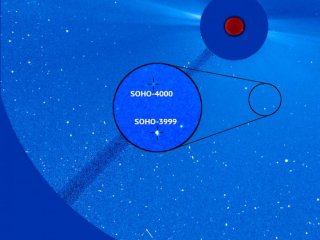 4000-я комета обнаружена Солнечной обсерваторией НАСА и ЕКА