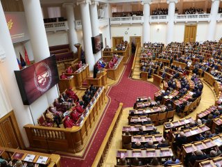 Торжественное заседание ученого совета Санкт-Петербургского Гуманитарного университета профсоюзов. Прямая трансляция