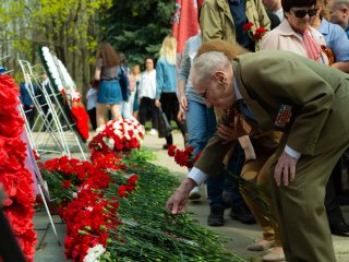 Митинг в МГУ, посвященный 74-й годовщине Победы в ВОВ