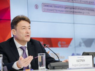 Пресс-конференция Андрея Каприна в МИА «Россия сегодня»…Фото: Николай Мохначев / «Научная Россия»