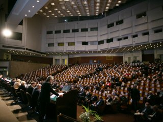 Фоторепортаж первого дня Общего собрания РАН - декабрь 2021