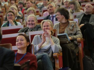 Пленарное заседание Всероссийского съезда учителей и преподавателей математики в МГУ. Фото: Ольга Мерзлякова / «Научная Россия»