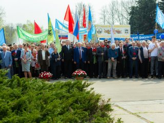 Митинг в МГУ, посвященный 74-й годовщине Победы в ВОВ