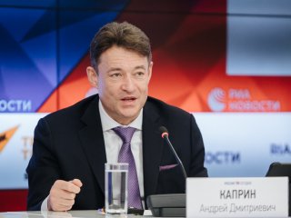 Пресс-конференция Андрея Каприна в МИА «Россия сегодня»…Фото: Николай Мохначев / «Научная Россия»