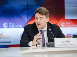 Пресс-конференция Андрея Каприна в МИА «Россия сегодня»…Фото: Николай Мохначев / «Научная Россия»