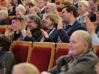 Пленарное заседание Всероссийского съезда учителей и преподавателей математики в МГУ. Фото: Ольга Мерзлякова / «Научная Россия»