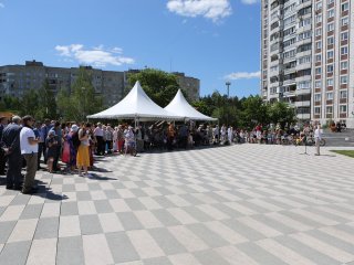 Открытие скульптуры "Сингулярность" в Черноголовке. Фото: Ольга Мерзлякова