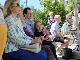 Открытие скульптуры "Сингулярность" в Черноголовке. Фото: Ольга Мерзлякова