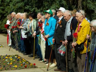 Митинг в МГУ, посвященный 74-й годовщине Победы в ВОВ