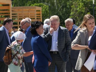 Открытие скульптуры "Сингулярность" в Черноголовке. Фото: Ольга Мерзлякова