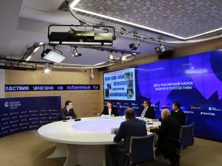 Пресс-конференция в Международном мультимедийном пресс-центре МИА «Россия сегодня», посвященная Дню российской науки. Фото: Ольга Мерзлякова / «Научная Россия»