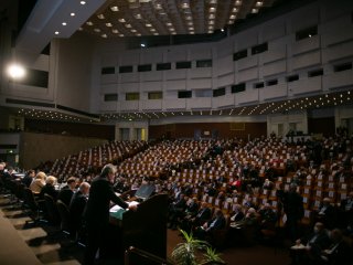 Фоторепортаж первого дня Общего собрания РАН - декабрь 2021