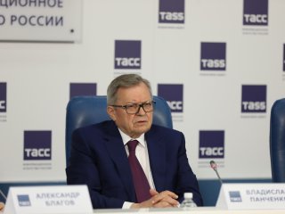 Пресс-конференция в ТАСС, посвященная встрече глав академий наук стран БРИКС. Фото: Елена Либрик / «Научная Россия»