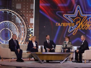 Съемки программы о Сергее Петровиче Капице «Галерея звезд» на телеканале «Звезда». Фото: Елена Либрик / «Научная Россия»