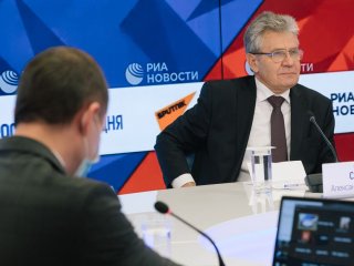 Пресс-конференция президента РАН А.М. Сергеева 24.12.2020. Фото: Николай Мохначев / Научная Россия