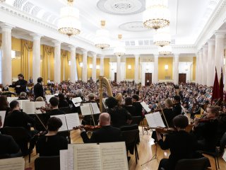 В МГУ прошел торжественный концерт ко дню основания университета. Фото: Ольга Мерзлякова / «Научная Россия»