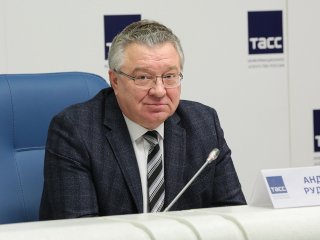 Председатель СПбО РАН А.И. Рудской выступил на пресс–конференции в ТАСС. Фото: Ольга Мерзлякова / "Научная Россия"