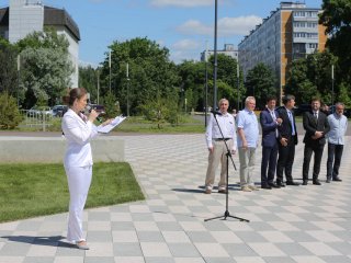 Открытие скульптуры "Сингулярность" в Черноголовке. Фото: Ольга Мерзлякова