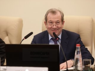 Президент РАН Г.Я. Красников. Заседание президиума РАН 07.02.2023. Фото: Николай Малахин / «Научная Россия»