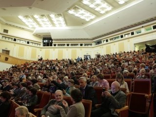 Пленарное заседание Всероссийского съезда учителей и преподавателей математики в МГУ. Фото: Ольга Мерзлякова / «Научная Россия»