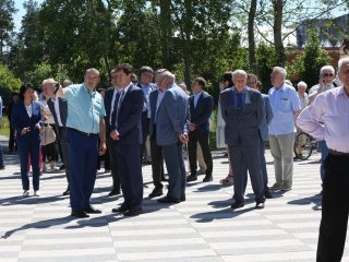 Открытие скульптуры "Сингулярность" в Черноголовке. Фото: Ольга Мерзлякова