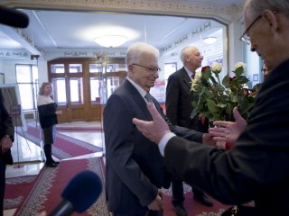 Юбилей Юрия Цолаковича Оганесяна. Центральный дом ученых, 14.04.2023. Фото: Ольга Мерзлякова / «Научная Россия» 