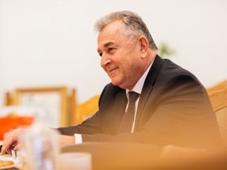 Президент РАН Александр Сергеев встретился с президентом Национальной академии наук Республики Армения Ашотом Сагияном. Фото: Андрей Луфт / «Научная Россия»