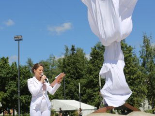 Открытие скульптуры "Сингулярность" в Черноголовке. Фото: Ольга Мерзлякова